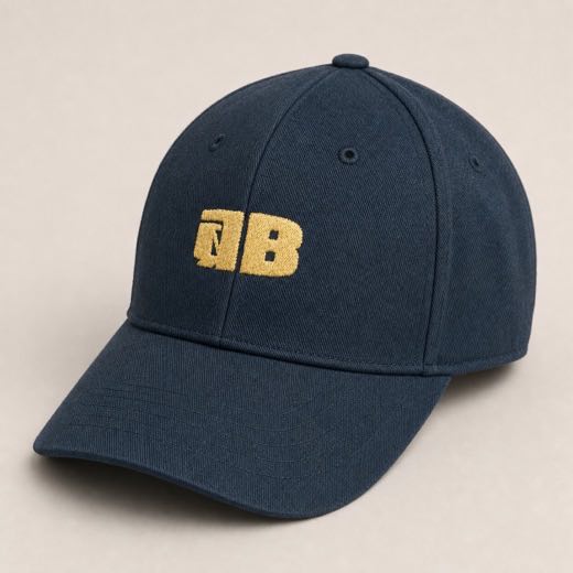 A cap with a gold emblem